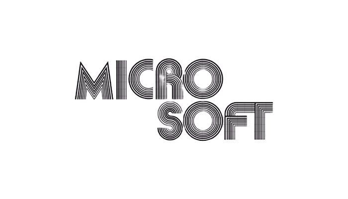Microsoft 1975 original disco logo design history